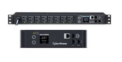 CyberPower PDU41001 Switched PDU, 15A 120V, 8-Outlet NEMA 5-15R, 3-Year Warranty, New