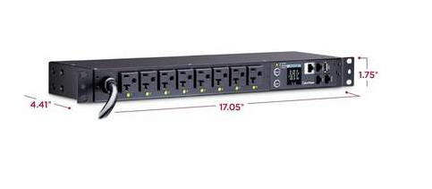 CyberPower PDU41002 Switched PDU, 20A 120V, 8-Outlet NEMA 5-20R, 3-Year Warranty, New
