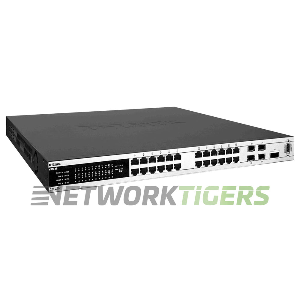D-Link DXS-3227-TAA 24x 1GB RJ45 4x 1GB Combo SFP 1x XFP 2x Slot (TAA) Switch