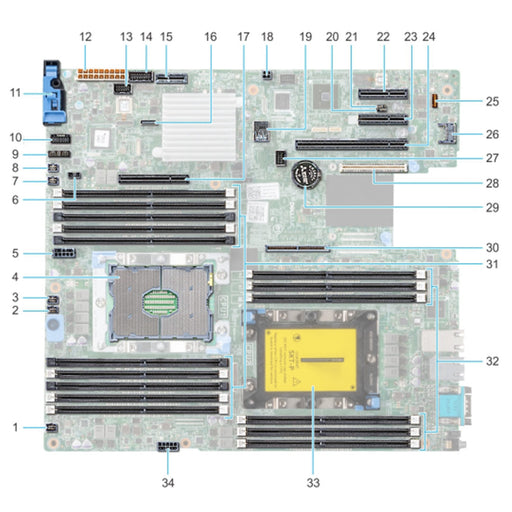 D4JCX — System Board Motherboard | Dell PowerEdge R740xd2
