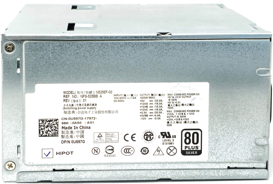 D525E001L - 525W Power Supply for Precision T3500 Dell