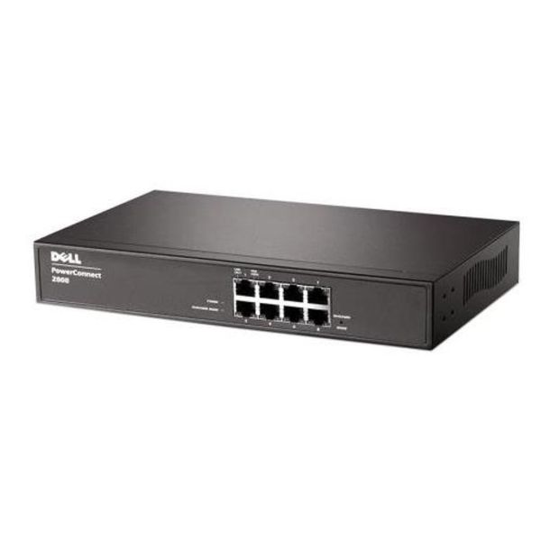 D547K - Dell PowerConnect 2808 8-Ports 10/100/1000 Web-managed Switch