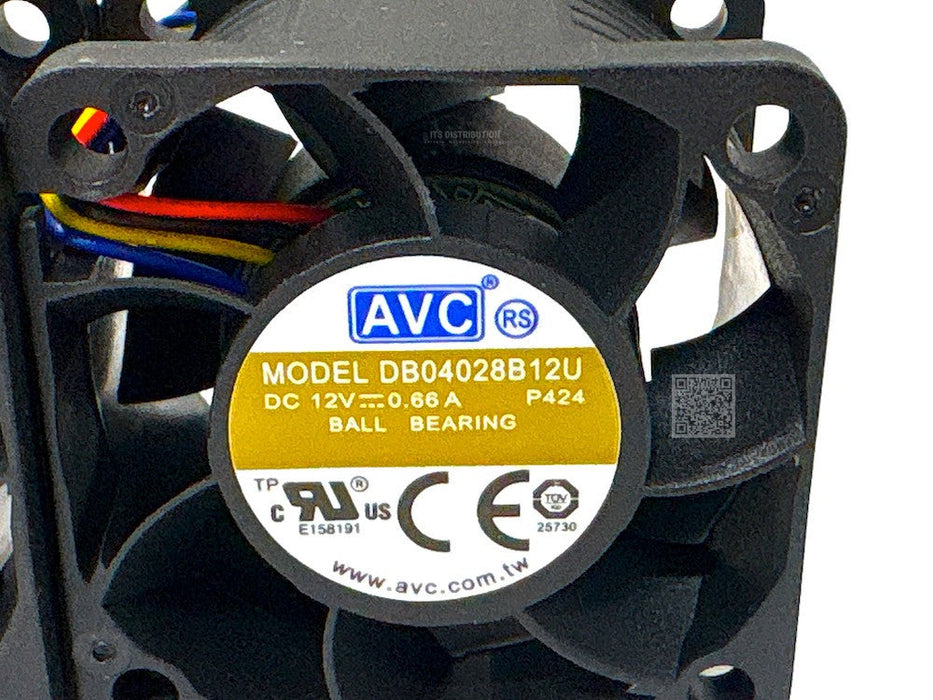 DB04028B12U I AVC DC 12V P424 40mm Fans for HPE Aruba 2930F Switches LOT OF 3