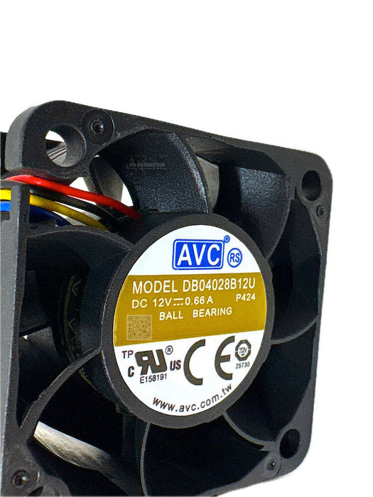 DB04028B12U I AVC DC 12V P424 40mm Fans for HPE Aruba 2930F Switches LOT OF 3