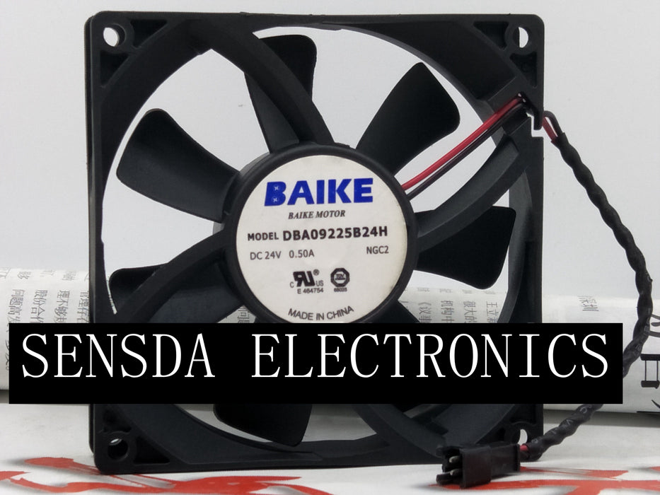 DBA09225B24H 92x92x25mm 24V DC 0.50A Axial Cooling Fan
