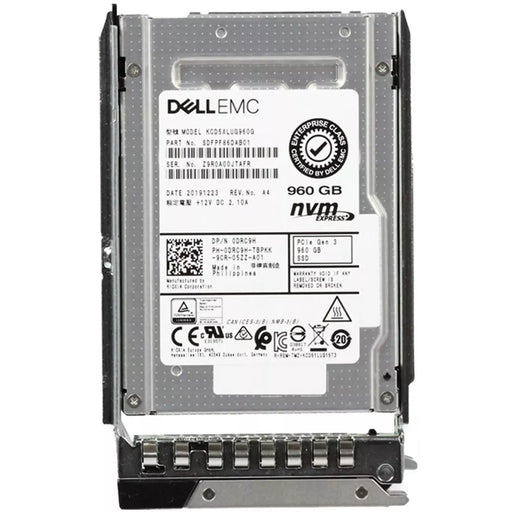 DELL DRC9H 960GB NVME PCIe Gen3x4 U.2 2.5in Solid State Drive | USED