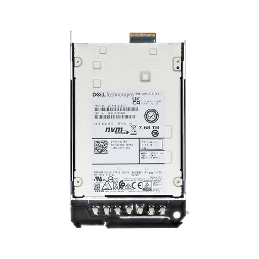 DELL G27W5 7.68TB PCIe Gen5 E3.S NVME Read-Intensive SSD | USED