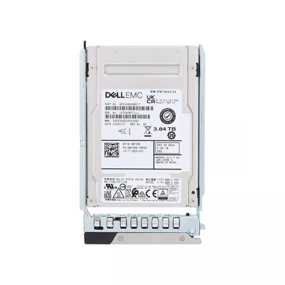 DELL MT0R5 3.84Tb SAS-24Gbps Read-Intensive 1DWPD 2.5-Inch SSD New | USED