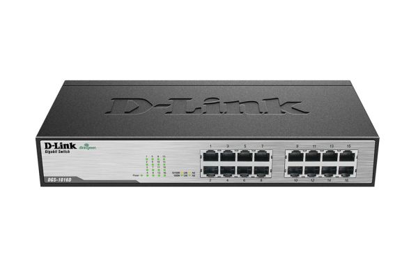 DGS-1016D - D-Link 16-Ports 10/100/1000BASE-T Ethernet Rack-mountable Network Switch