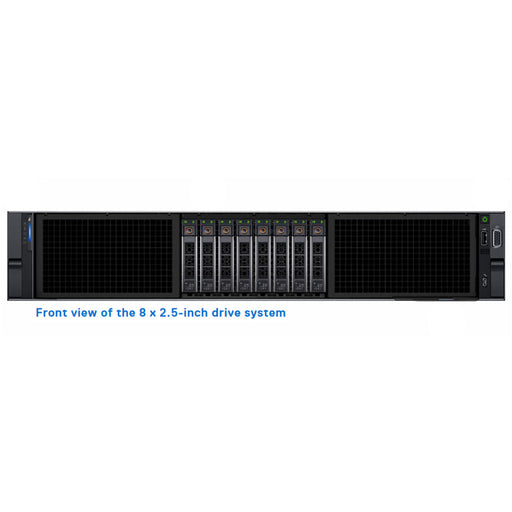 DR2x 3 — 8x 2.5" (SAS/NL-SAS/SATA/NVMe) Rack Chassis | Refurbished Dell PowerEdge R750xa