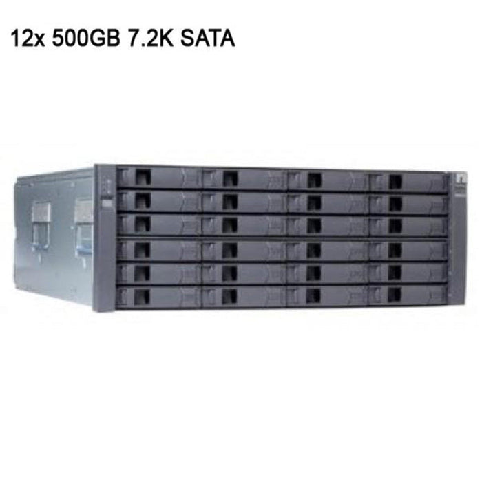Netapp Ds4243 Expansion Shelf With 12X 500Gb 7.2K Sata 3Gbps Hdds (X310A-R5) | DS4243-12X-500GB-72K