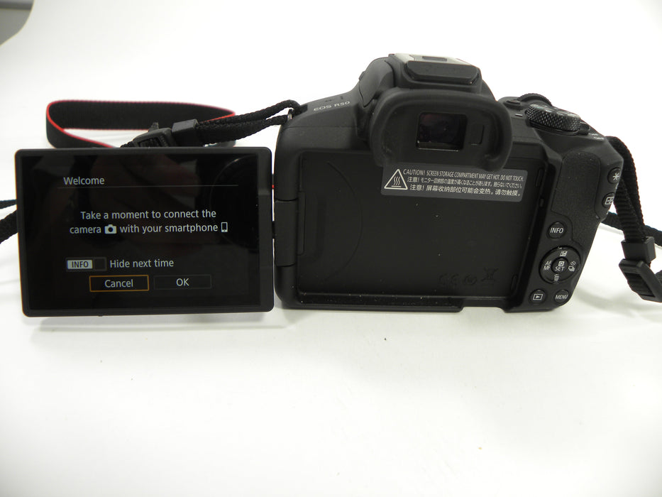 Canon EOS R50 24.2mp Digital Mirrorless w/RF-S 18-45mm Shutter Ct.