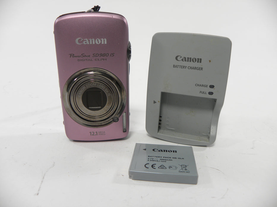 Canon Power Shot Digital Elph SD980 IS 12.1mp camera AS IS