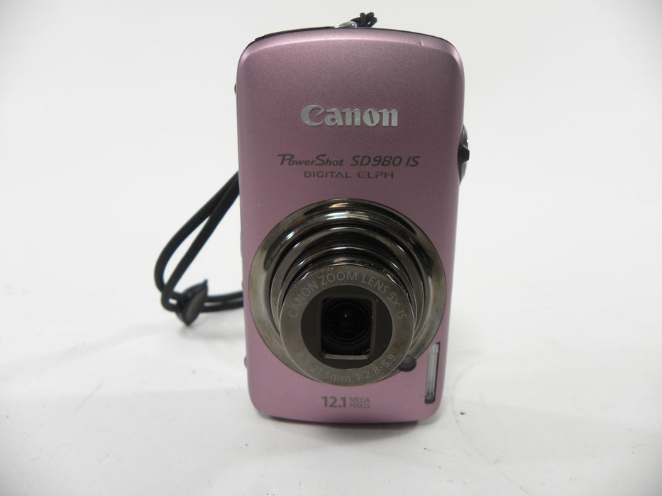 Canon Power Shot Digital Elph SD980 IS 12.1mp camera AS IS