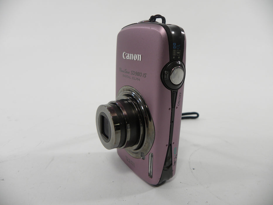 Canon Power Shot Digital Elph SD980 IS 12.1mp camera AS IS