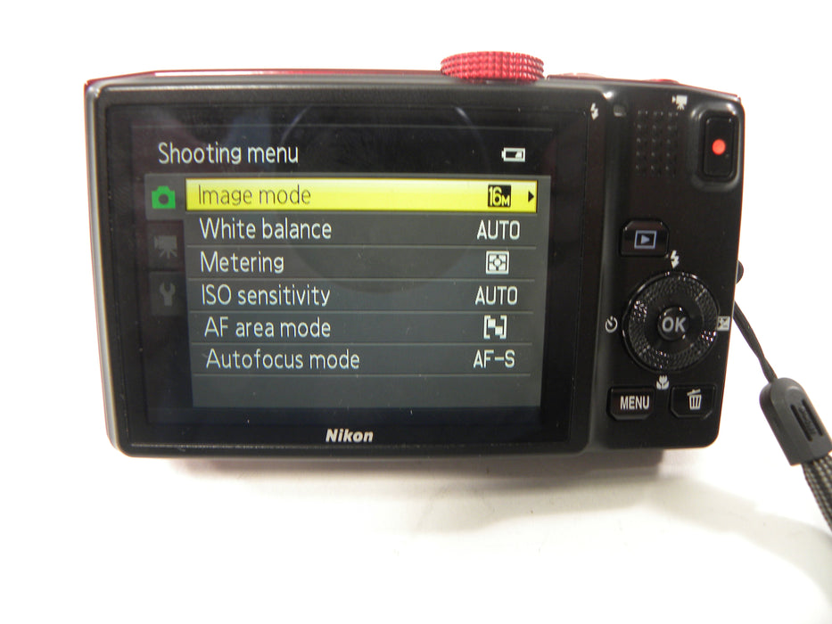 Nikon Coolpix S8200 16.1mp Digital Camera (Red)