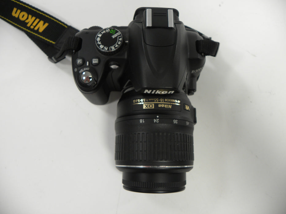 Nikon D3000 10mp Digital SLR w/Nikkor AF-S 18-55mm Shutter Ct. 5,499