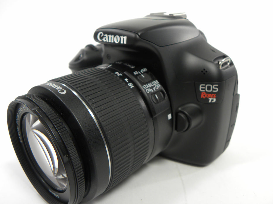 Canon EOS Rebel T3 18mp Digital SLR w/EF-S 18-55 IS II Shutter Ct. 119