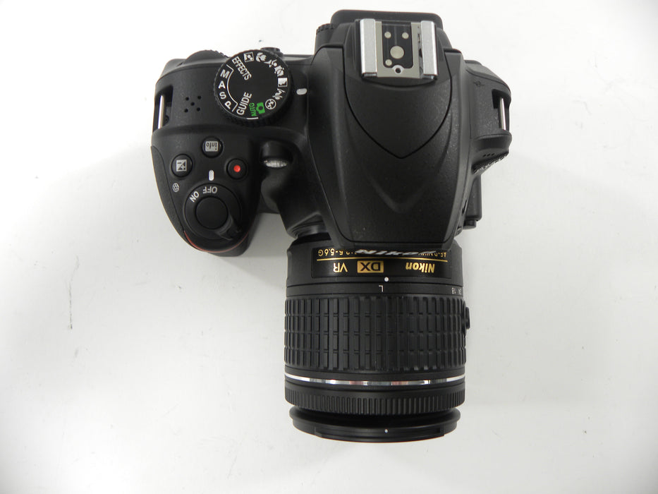 Nikon D3400 24.2mp Digital SLR w/Nikkor AF-P 18-55 Shutter Ct. #97