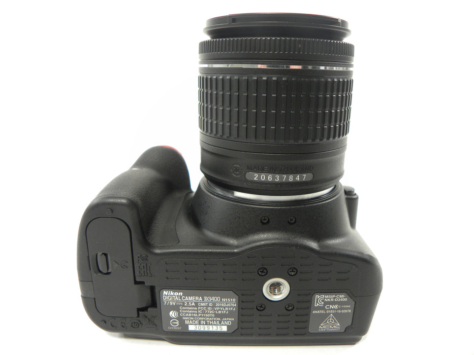 Nikon D3400 24.2mp Digital SLR w/Nikkor AF-P 18-55 Shutter Ct. #97