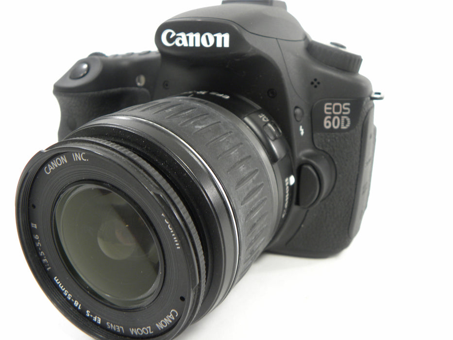 Canon EOS 60D 18mp Digital SLR w/EF-S 18-55 II Shutter Ct. 389
