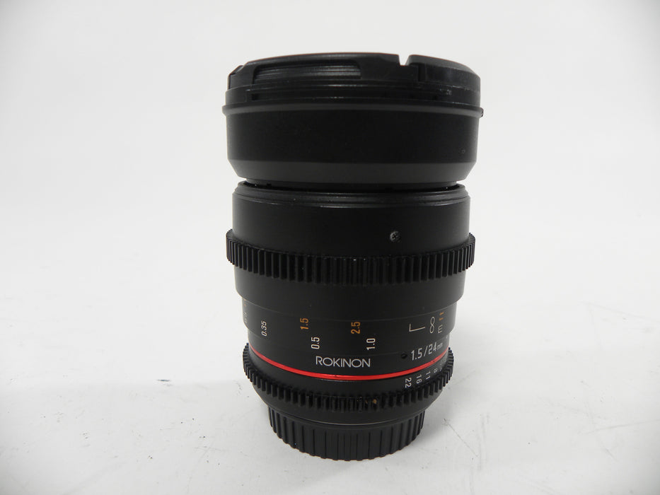 Rokinon 24mm f1.5 Canon EF-S Mount  Parts only AS IS