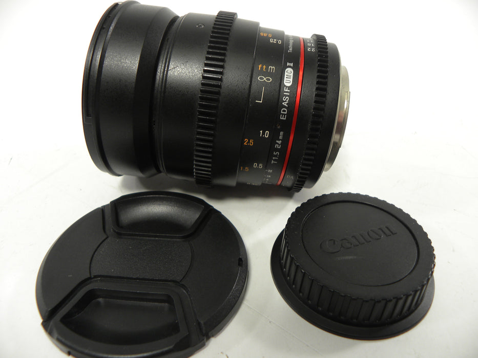 Rokinon 24mm f1.5 Canon EF-S Mount  Parts only AS IS
