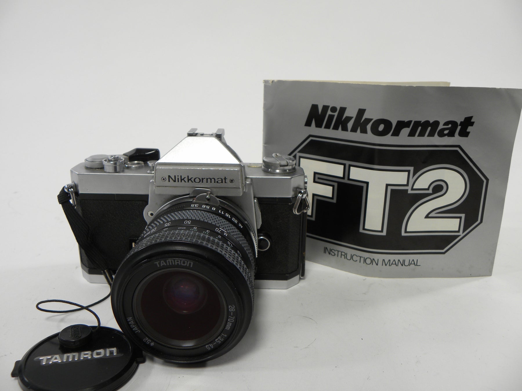 Nikon FT2 35mm SLR w/Tamron 28-70 f3.5-4.5 AS IS  No Returns