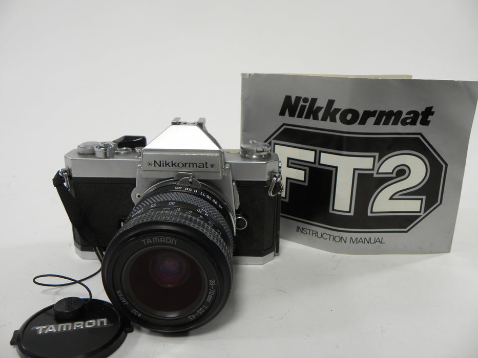 Nikon FT2 35mm SLR w/Tamron 28-70 f3.5-4.5 AS IS  No Returns