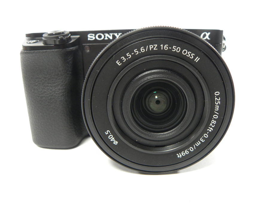 Sony a6100 24.2mp Digital Mirrorless w/PZ 16-50 f3.5-5.6 OSS II Shutter Ct. 2