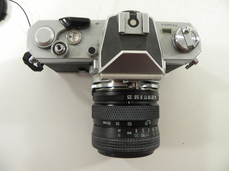 Nikon FT2 35mm SLR w/Tamron 28-70 f3.5-4.5 AS IS  No Returns
