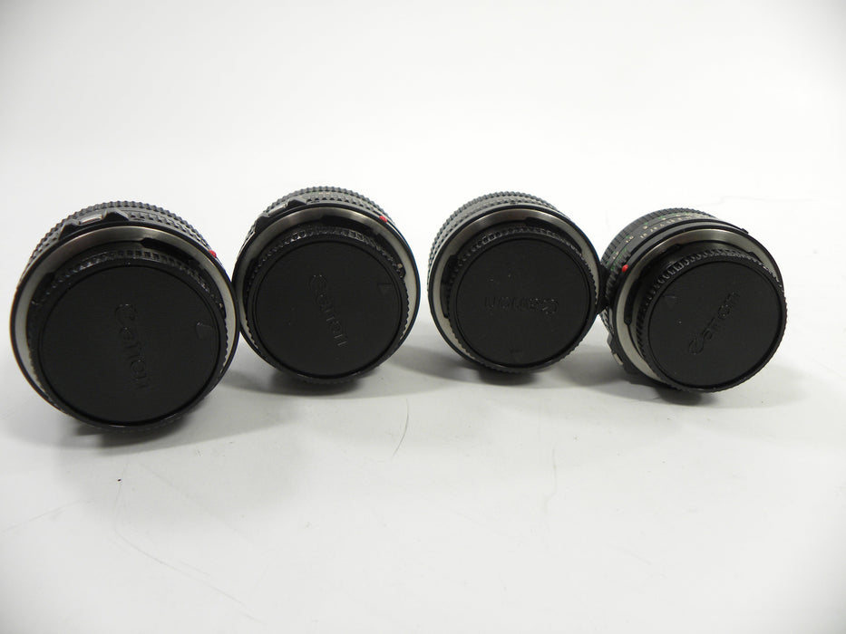 Canon FD 50mm f1.8 Lot of 4 AS IS NO RETURNS! (parts or repair)