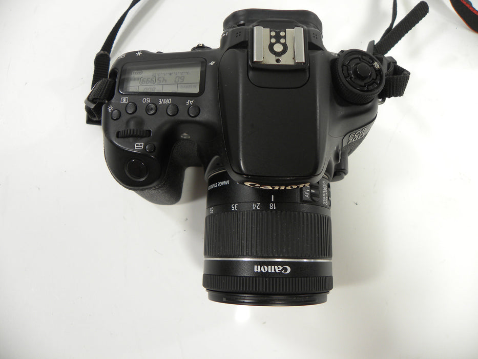 Canon EOS 70D 20.2 mp Digital SLR w/EF-S 18-55 IS STM Shutter Ct. 81,423