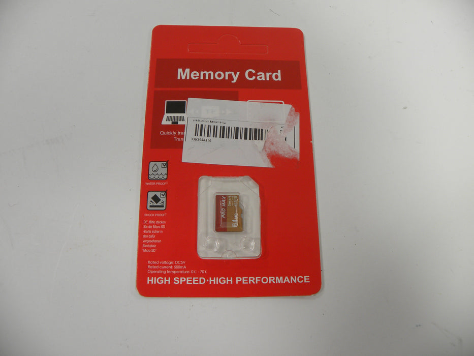 High Speed High Perormance Generic 64MB PRO MAX Mini SD Card