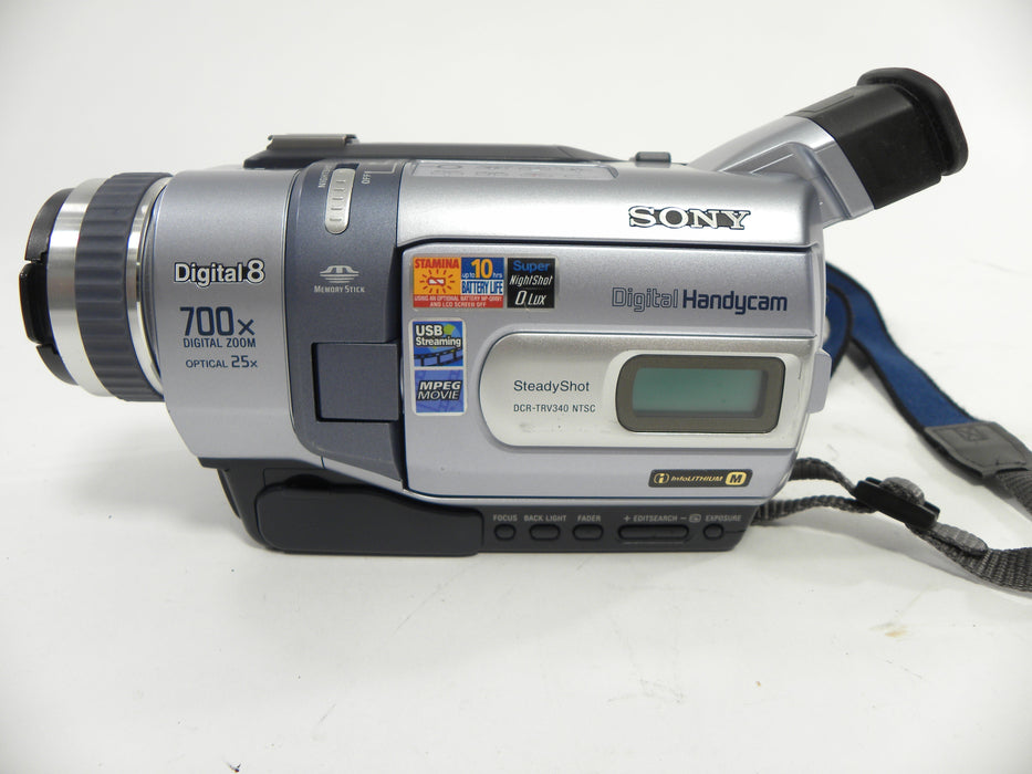 Sony DCR-TRV340 Digital 8 Steady Shot Handycam Camcorder