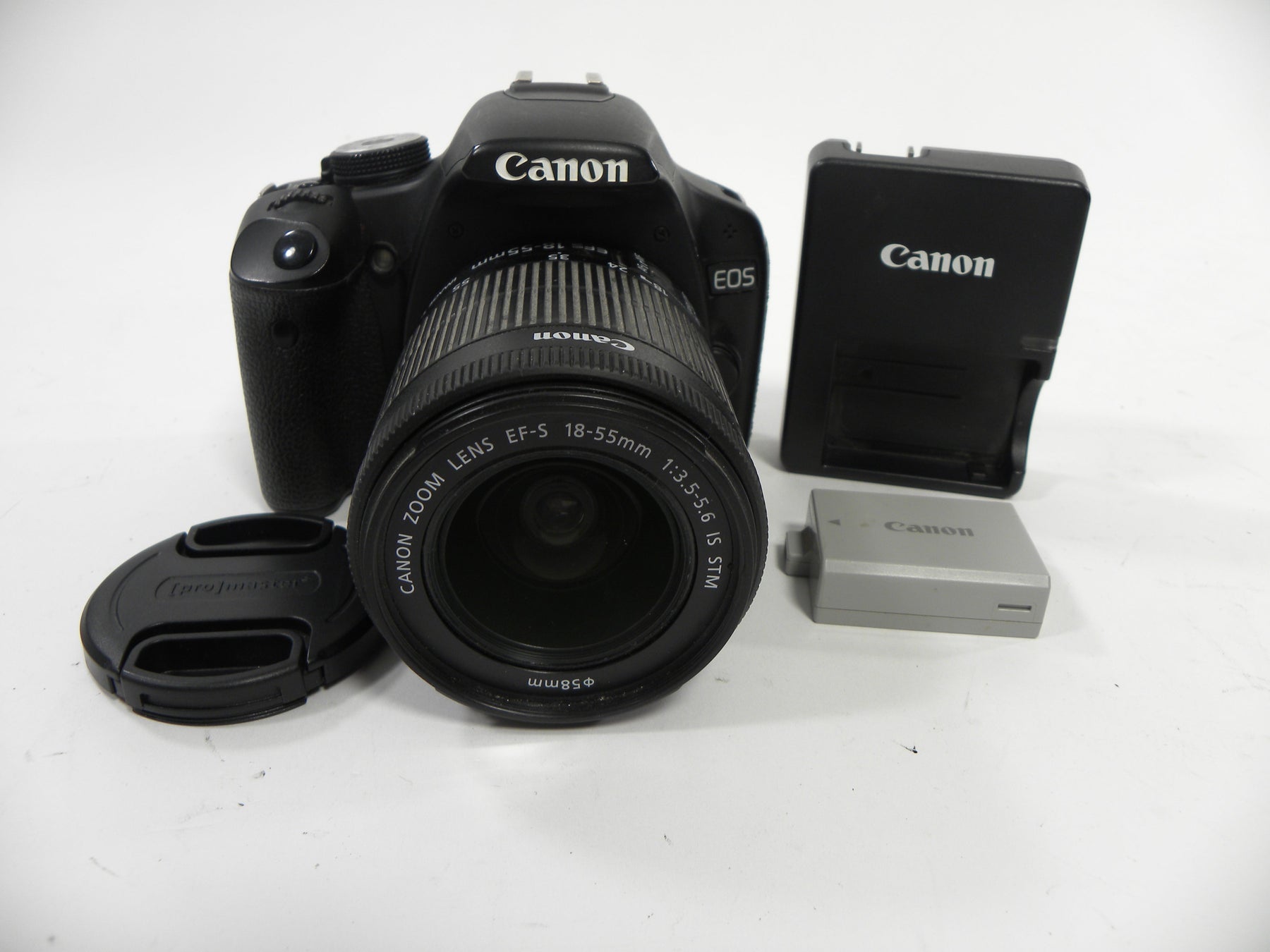 Canon EOS Rebel T1i 15.1mp Digital SLR w/18-55 IS STM Shutter ct. 34,770