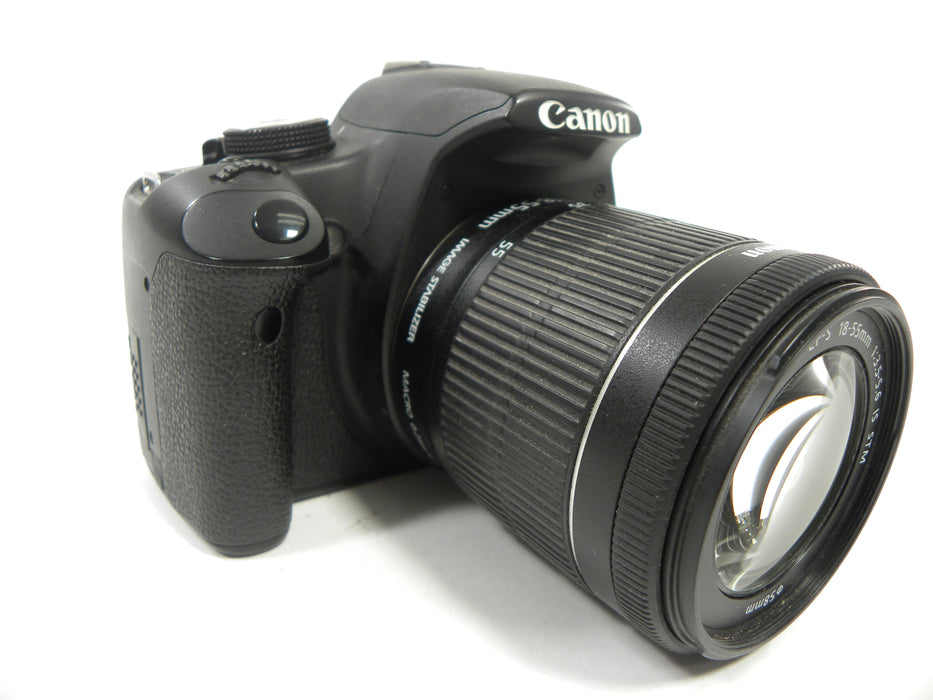 Canon EOS Rebel T1i 15.1mp Digital SLR w/18-55 IS STM Shutter ct. 34,770