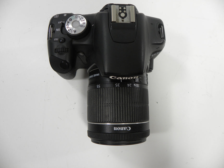 Canon EOS Rebel T1i 15.1mp Digital SLR w/18-55 IS STM Shutter ct. 34,770