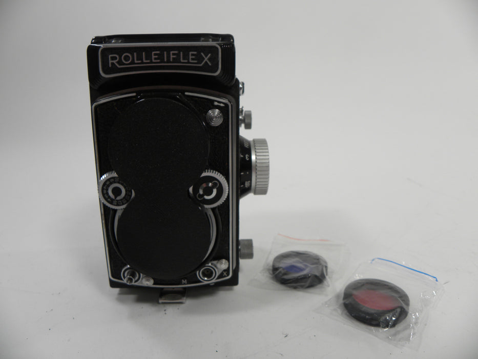 Rolleiflex 3.5B w/Tessar 75mm f3.5 Heidosmat Viewing Lens