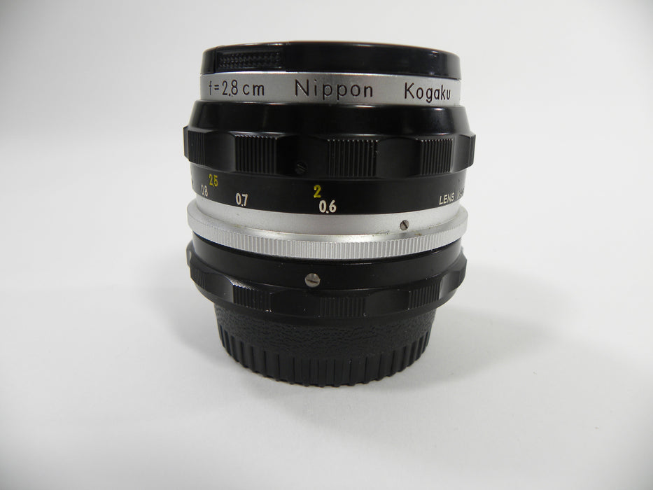 Nikon Nikkor-H Auto 2.8cm f3.5 Nippon Kogaku F Mount