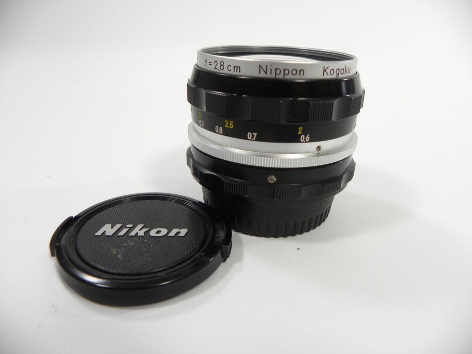 Nikon Nikkor-H Auto 2.8cm f3.5 Nippon Kogaku F Mount