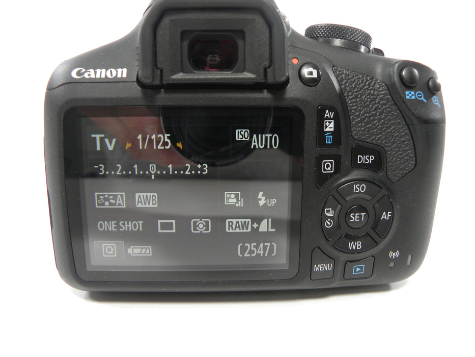 Canon EOS Rebel T7 24.1mp Digital SLR w/EF-S 18-55 II Shutter Ct. 1,195