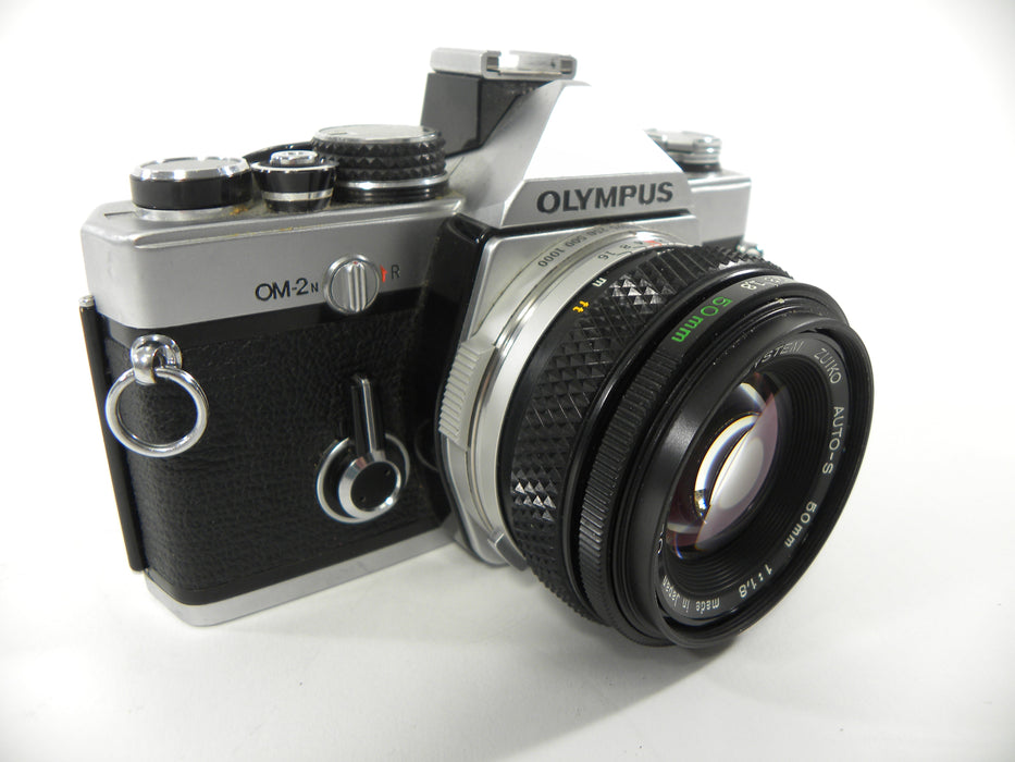 Olympus OM2n 35mm SLR w/Zuiko Auto-S 50mm f1.8 AS IS No Returns