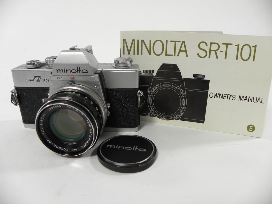 Minolta SRT 101 35mm SLR w/ Rokkor-PF MC 55mm f1.7