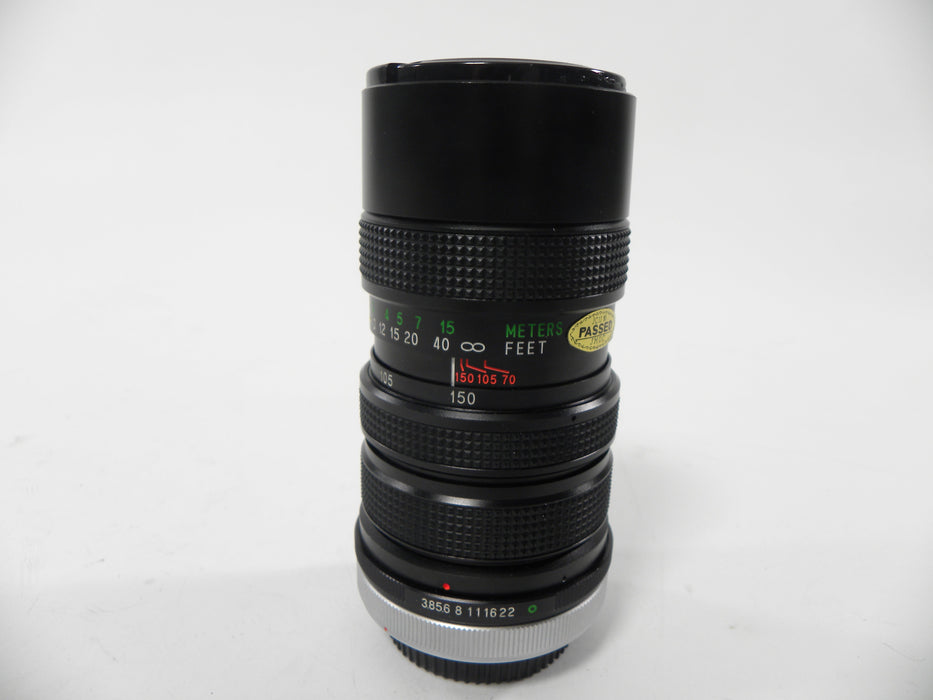 Vivitar Close Focusing Auto Zoom 70-150mm f3.8 FD Mount