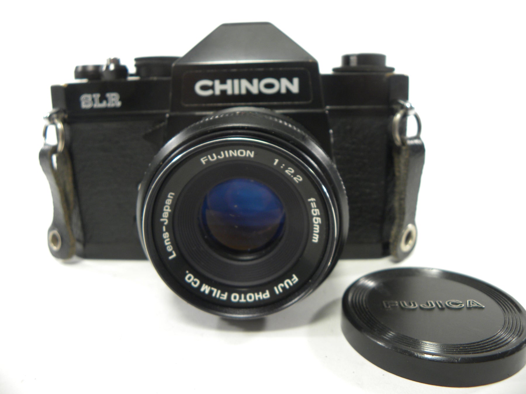 Chinon SLR 35mm Film camera w/Fujinon 55mm f2.2