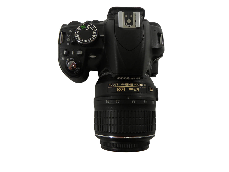 Nikon D3100 14.2mp Digital SLR w/Nikkor AF-S DX VR 18-55 Shutter Ct. 346