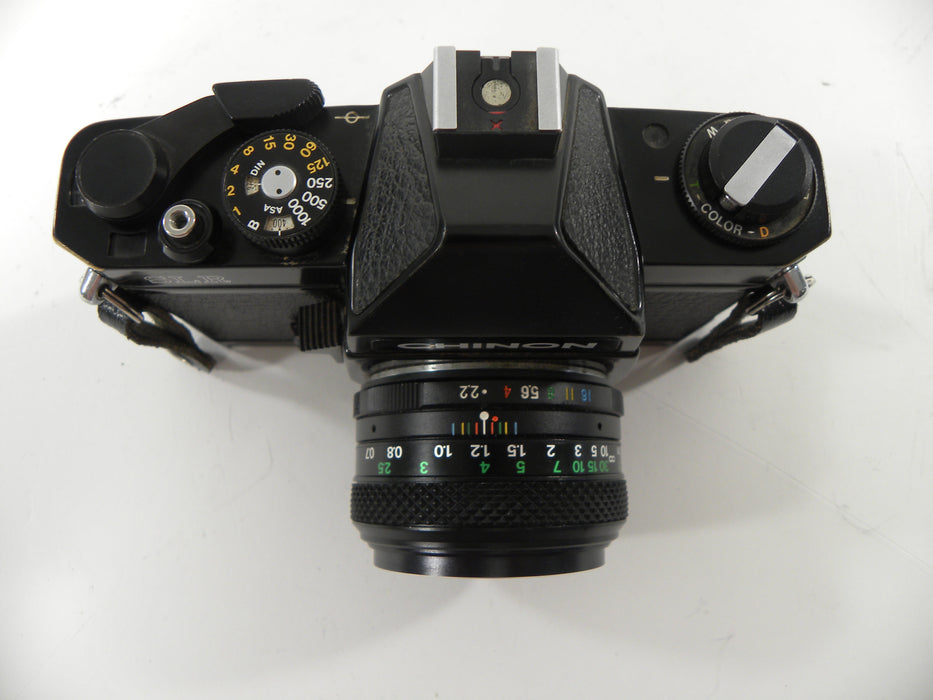 Chinon SLR 35mm Film camera w/Fujinon 55mm f2.2