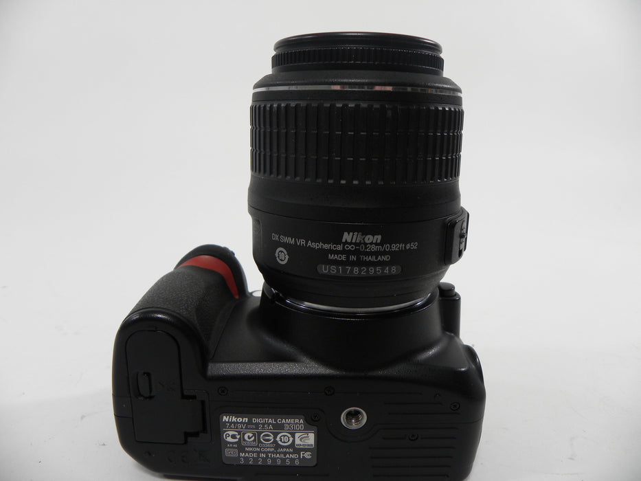 Nikon D3100 14.2mp Digital SLR w/Nikkor AF-S DX VR 18-55 Shutter Ct. 346