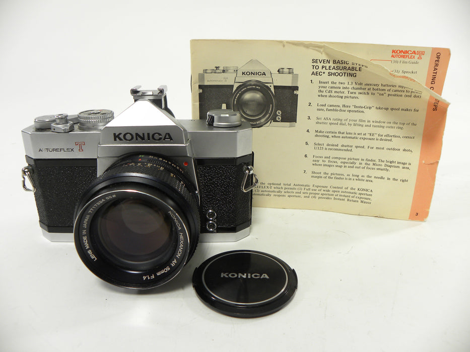 Konica Auto Reflex T 35mm SLR w/Konica AR 50mm f1.4